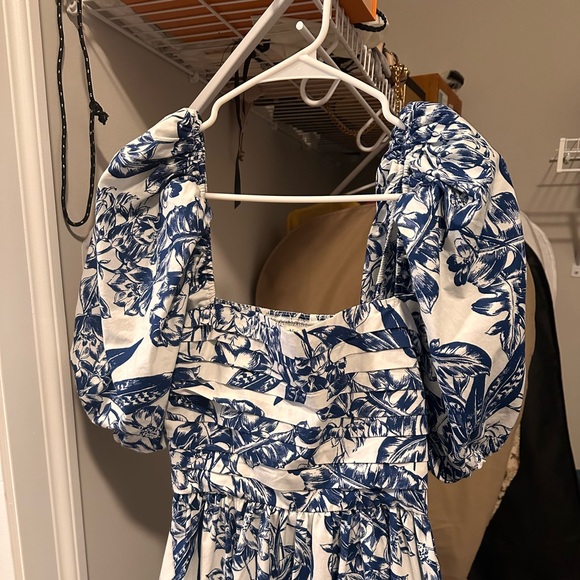 Abercrombie Emerson Puff sleeve midi dress - Picture 4 of 7